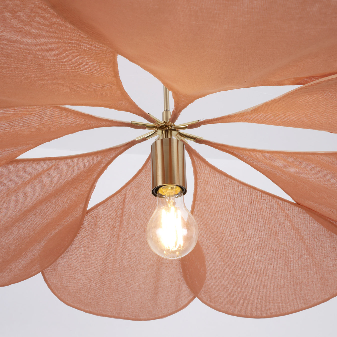 Magnolia Fabric Wabi Sabi Floral Pendant Light