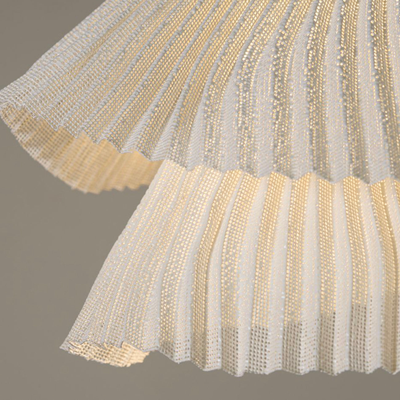 Genoise layered fabric wabi sabi minimalist japandi pendant light
