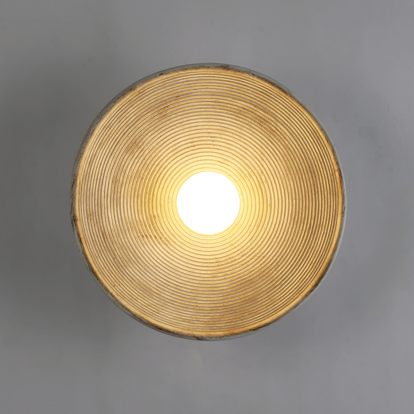 Longleaf Wooden Texture Plate Wall Light In White