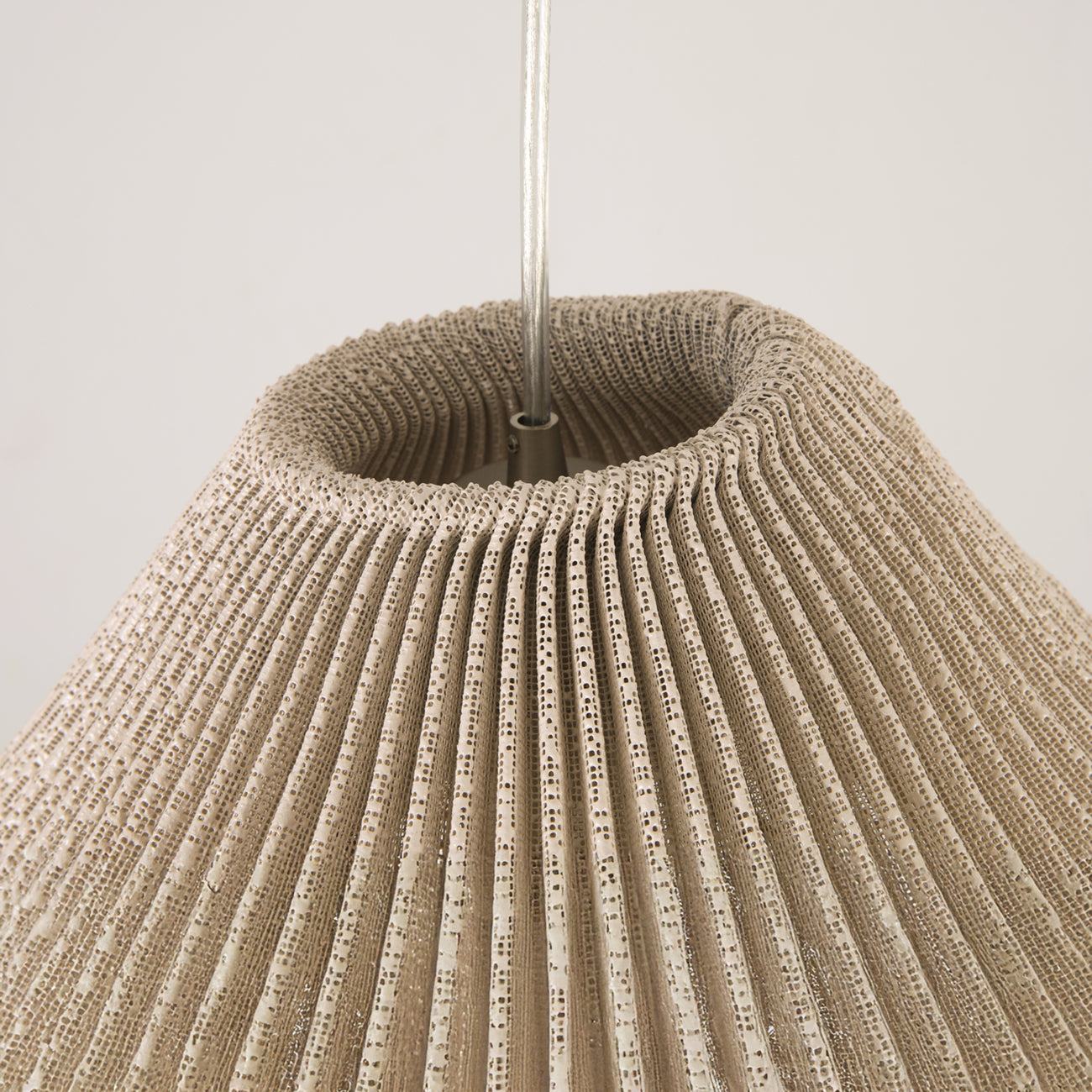 Genoise layered fabric wabi sabi minimalist japandi pendant light
