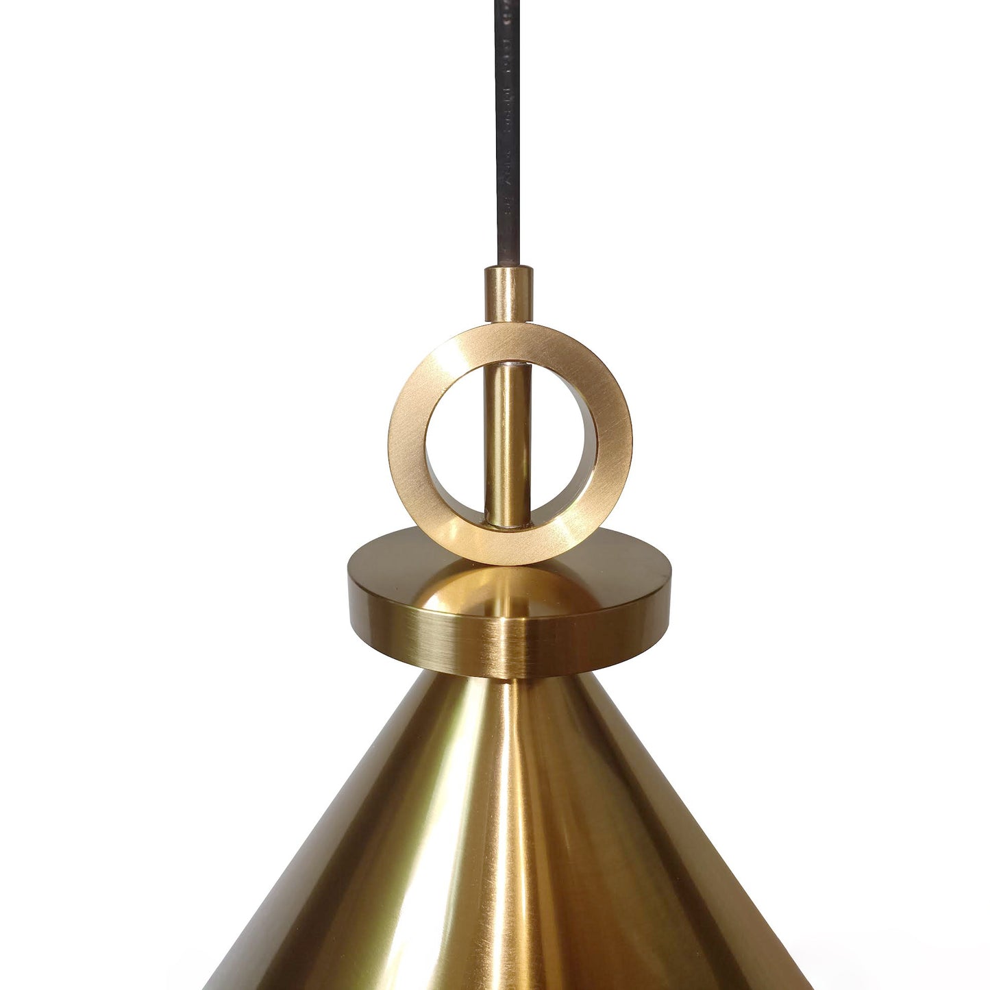Amun Modern Pulley Brass Pendant Light