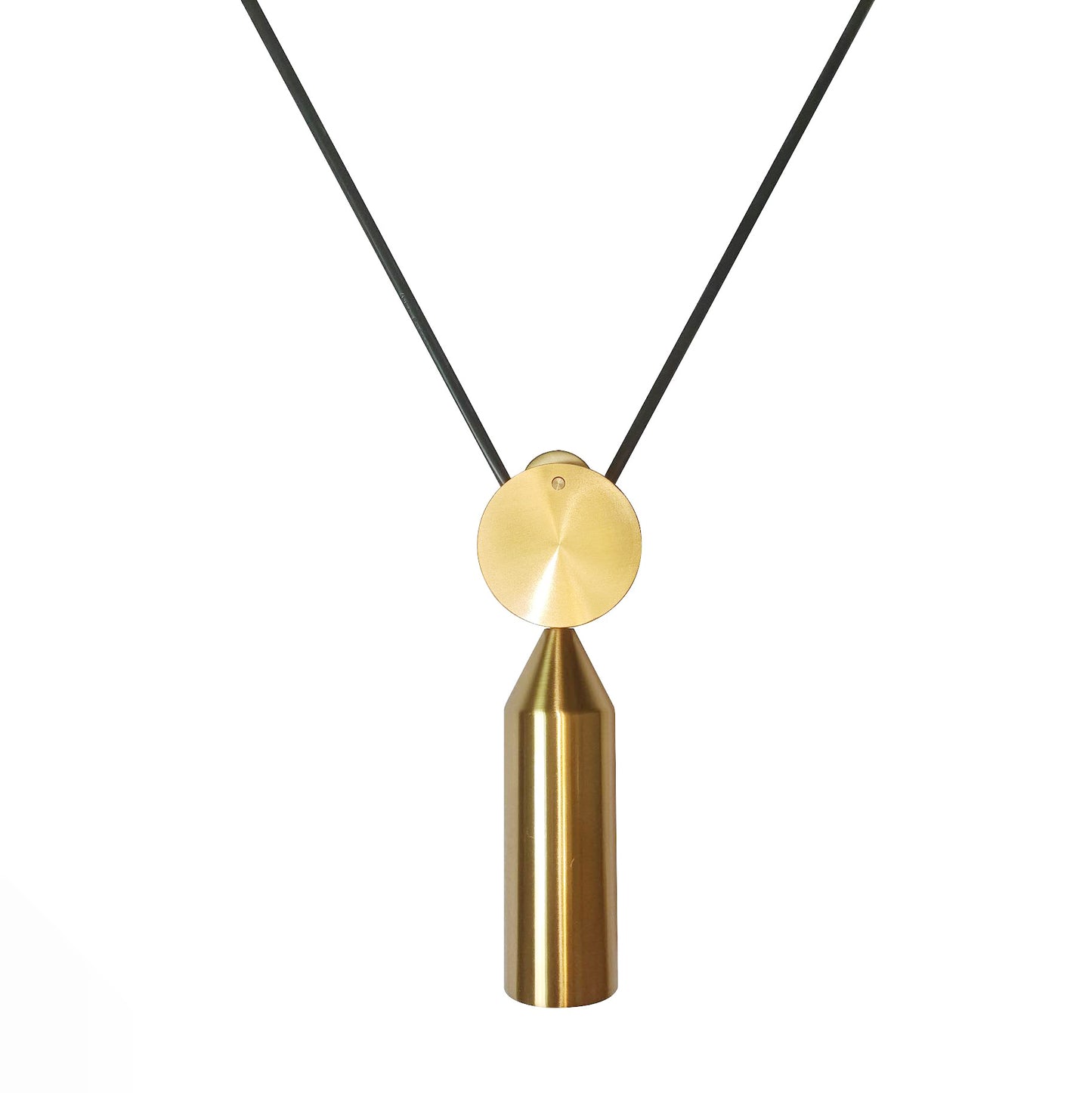 Amun Modern Pulley Brass Pendant Light