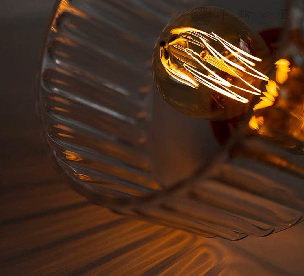 Adelaide Glass Mid Century Vintage look Brass Fitting Pendant Light