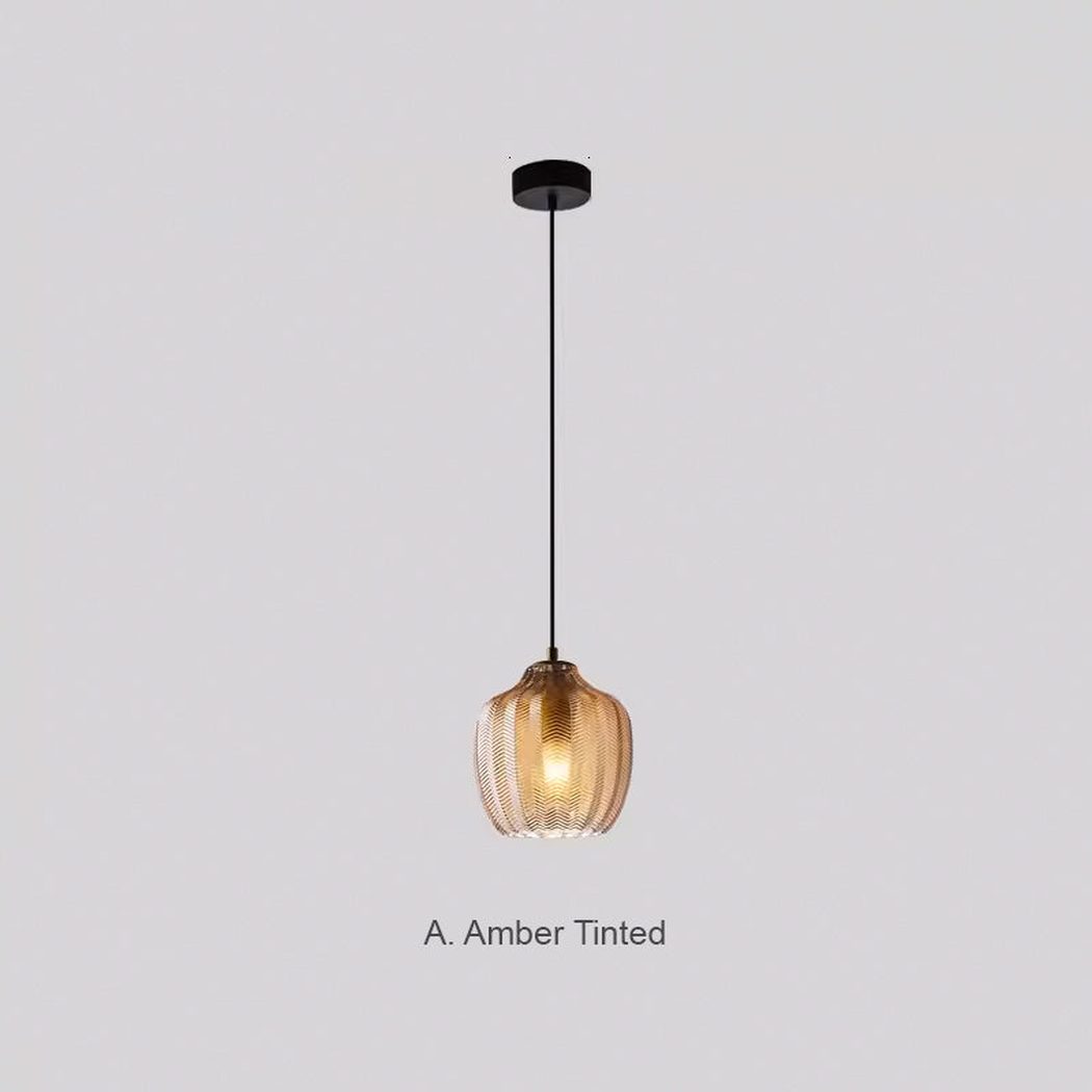 Yui Mid Century Glass Shade Pendant Light