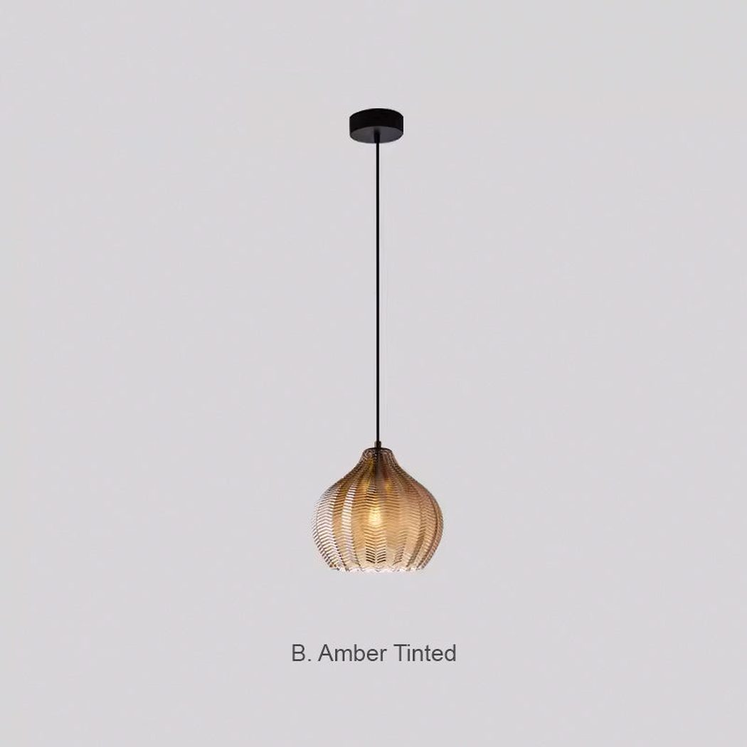 Yui Mid Century Glass Shade Pendant Light