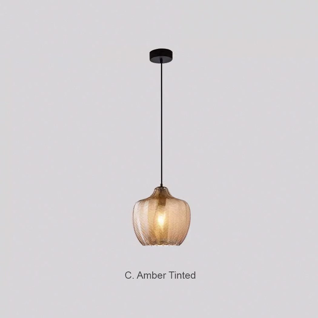 Yui Mid Century Glass Shade Pendant Light