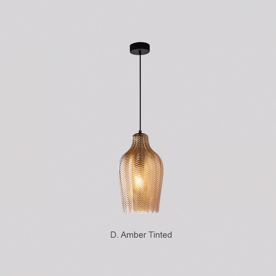 Yui Mid Century Glass Shade Pendant Light
