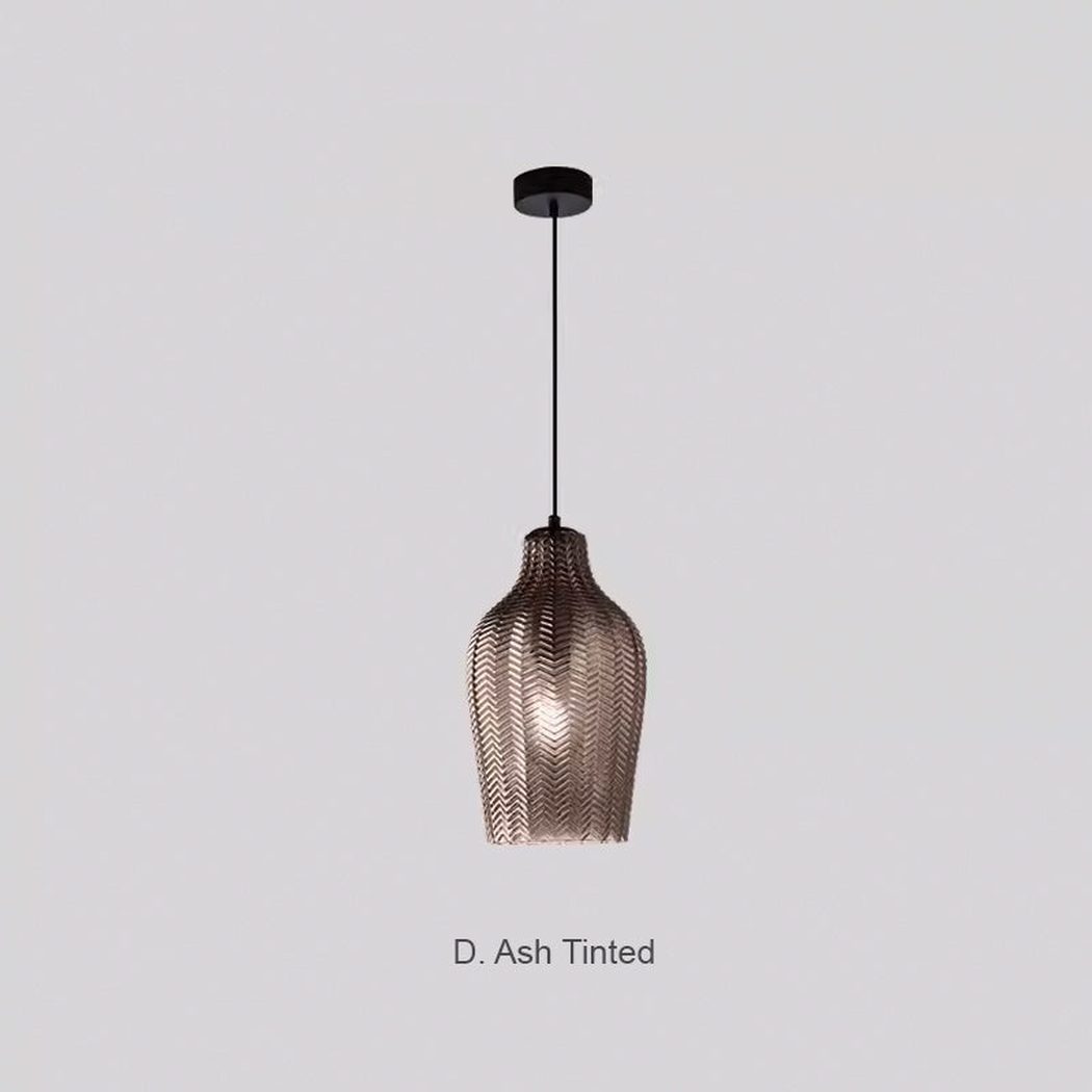 Yui Mid Century Glass Shade Pendant Light