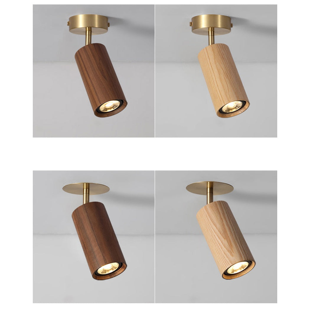 Lux Natural Wood Minimalist Spot Light / Wall Light