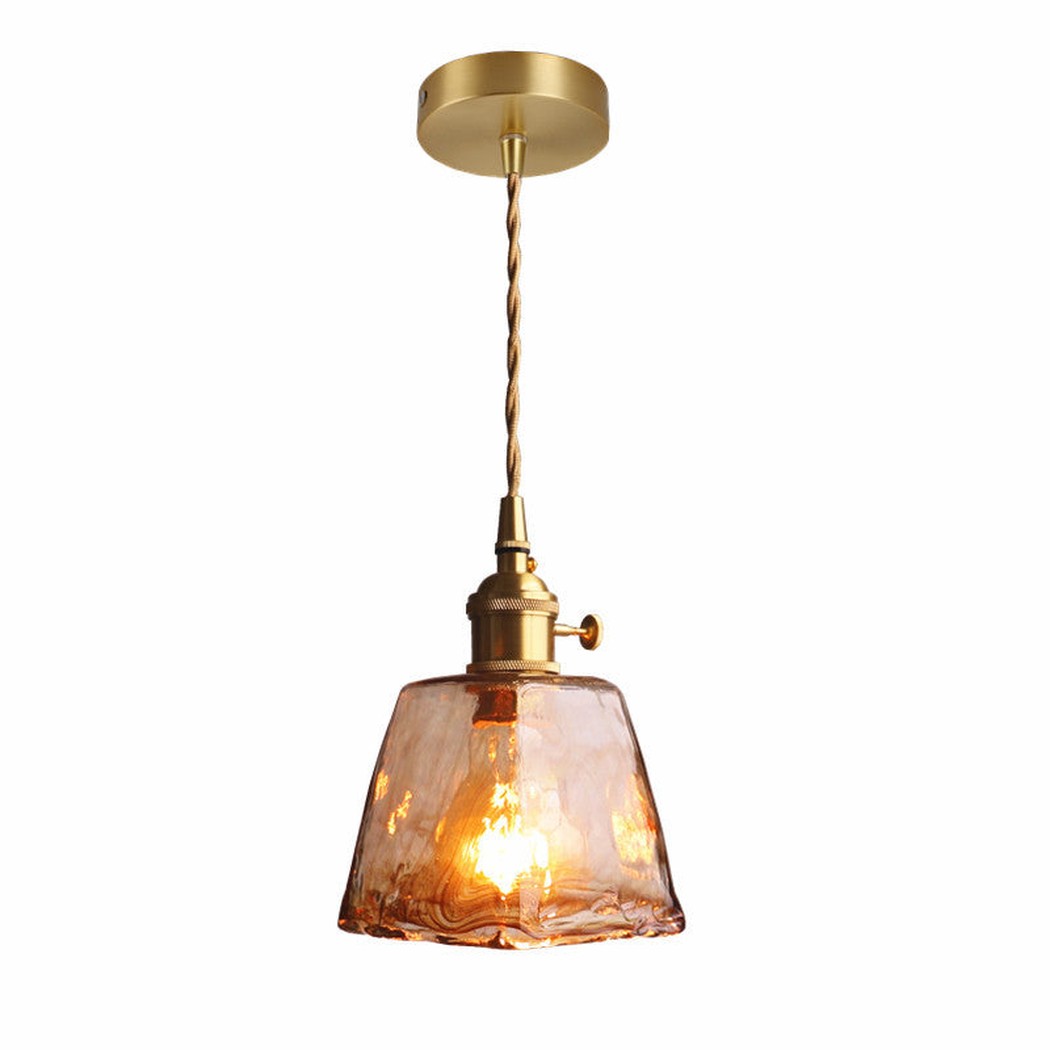 Aurelian Tinted Melted Glass Pendant Light