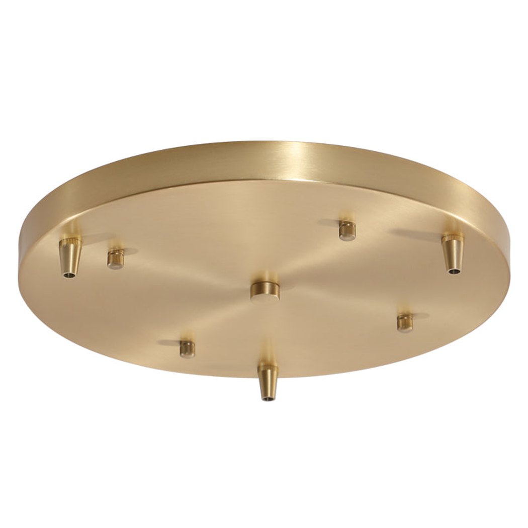 Circular Communal ceiling rose for grouping multiple pendant lights