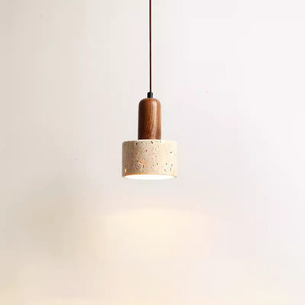 Sonoma Wood And Stone Minimalist Pendant Lights