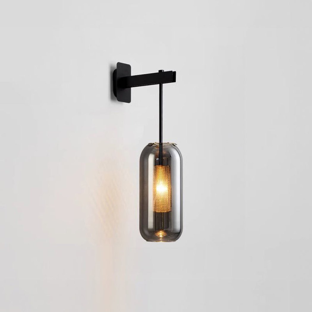Chiswick Glass Shade Short Arm Wall Light