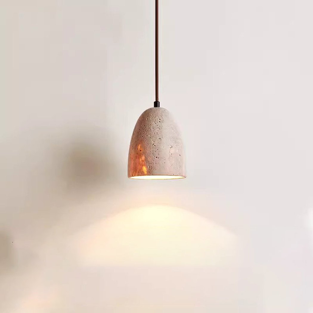 Sonoma Wood And Stone Minimalist Pendant Lights