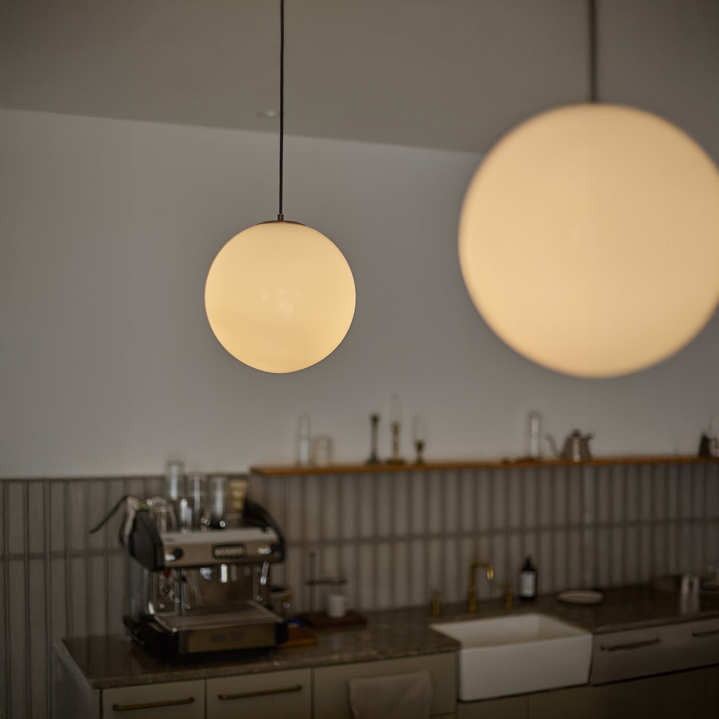 Opaline Milky Glass Pendant Light