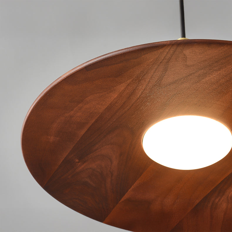 Ligno Walnut Wood Pendant Light