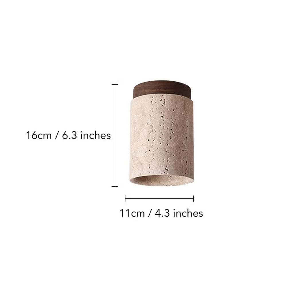 Sonoma Wood And Stone Minimalist Ceiling Light