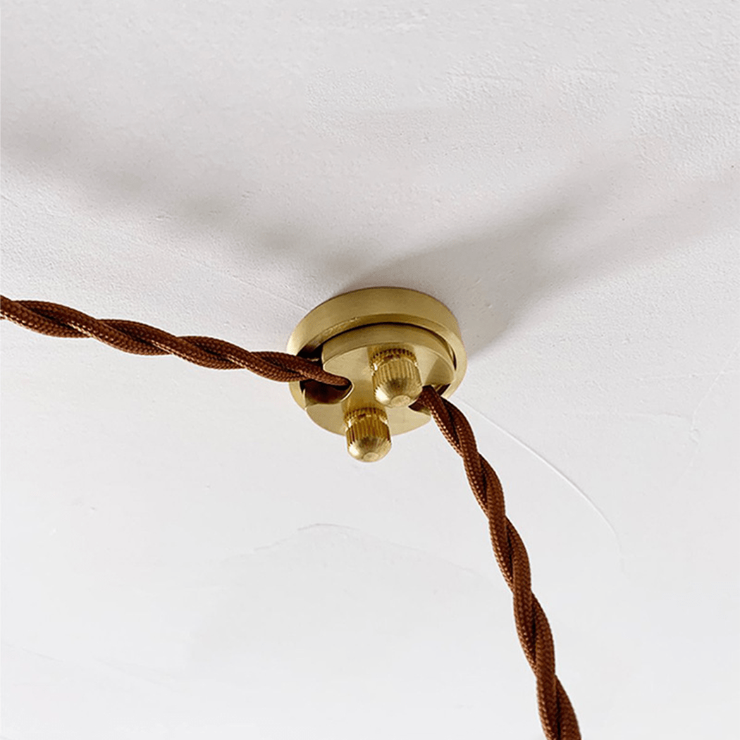 Milled Brass Hanging Cable Ceiling Clip