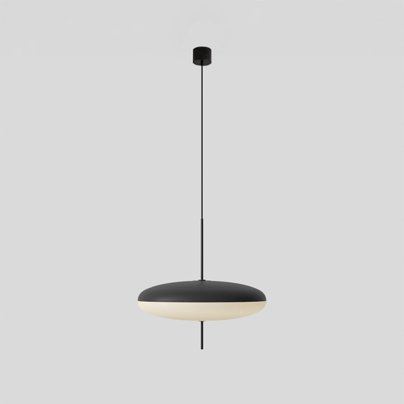 Fluo Bauhaus Milk Glass Pendant Light