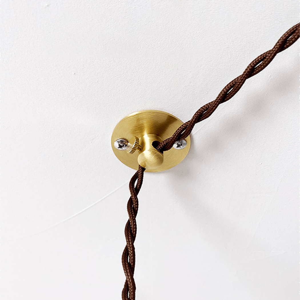 Milled Brass Hanging Cable Ceiling Clip