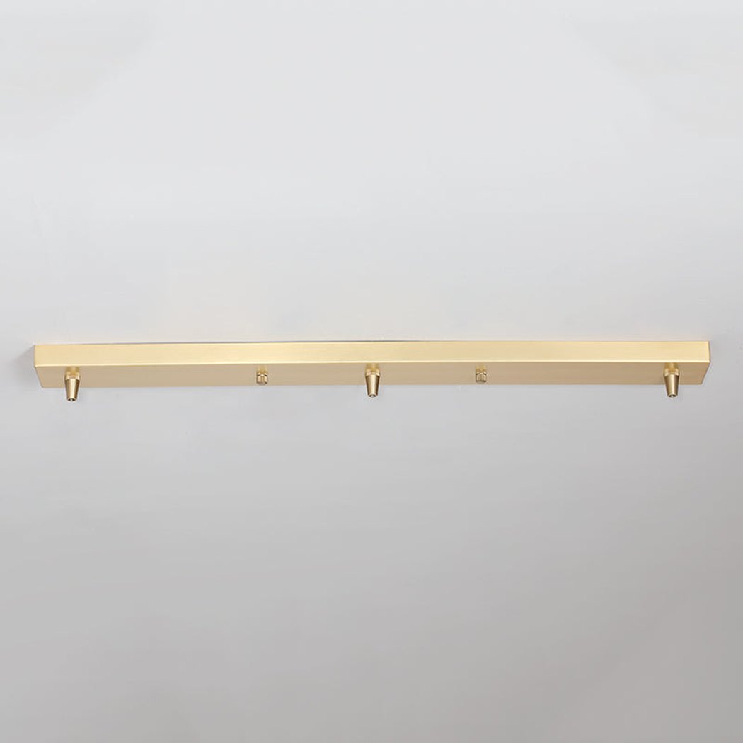 Linear ceiling rose for grouping multiple pendant lights