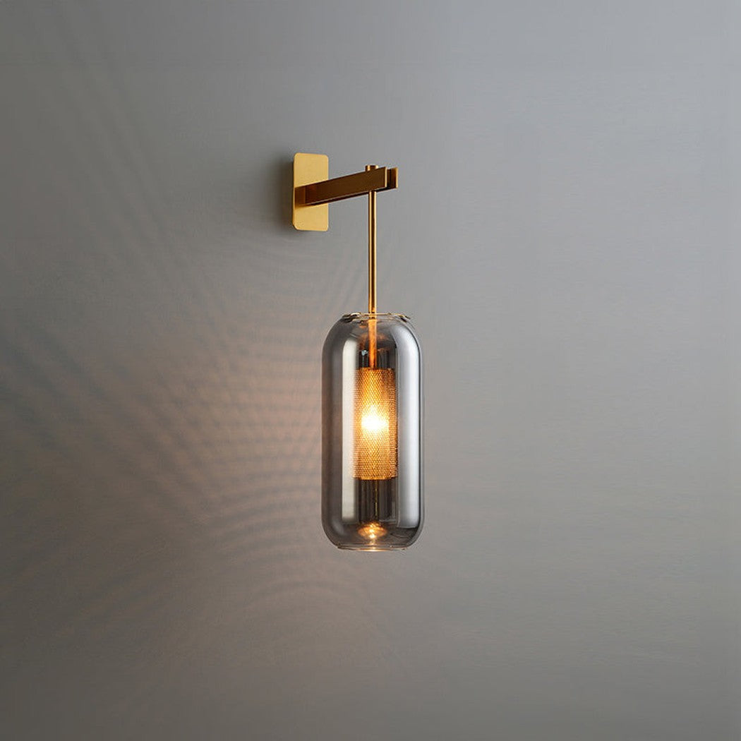 Chiswick Glass Shade Short Arm Wall Light