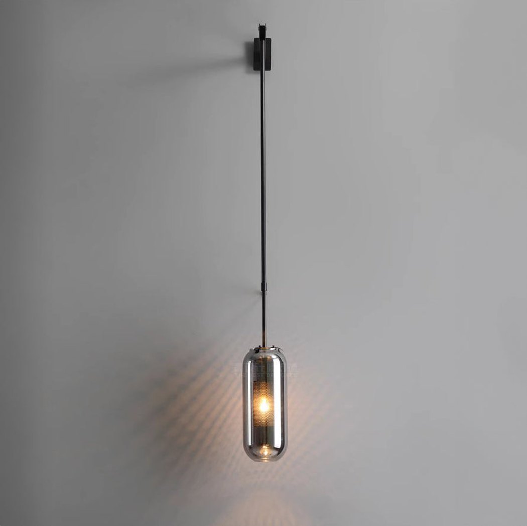 Chiswick Glass Shade Long Arm Wall Light
