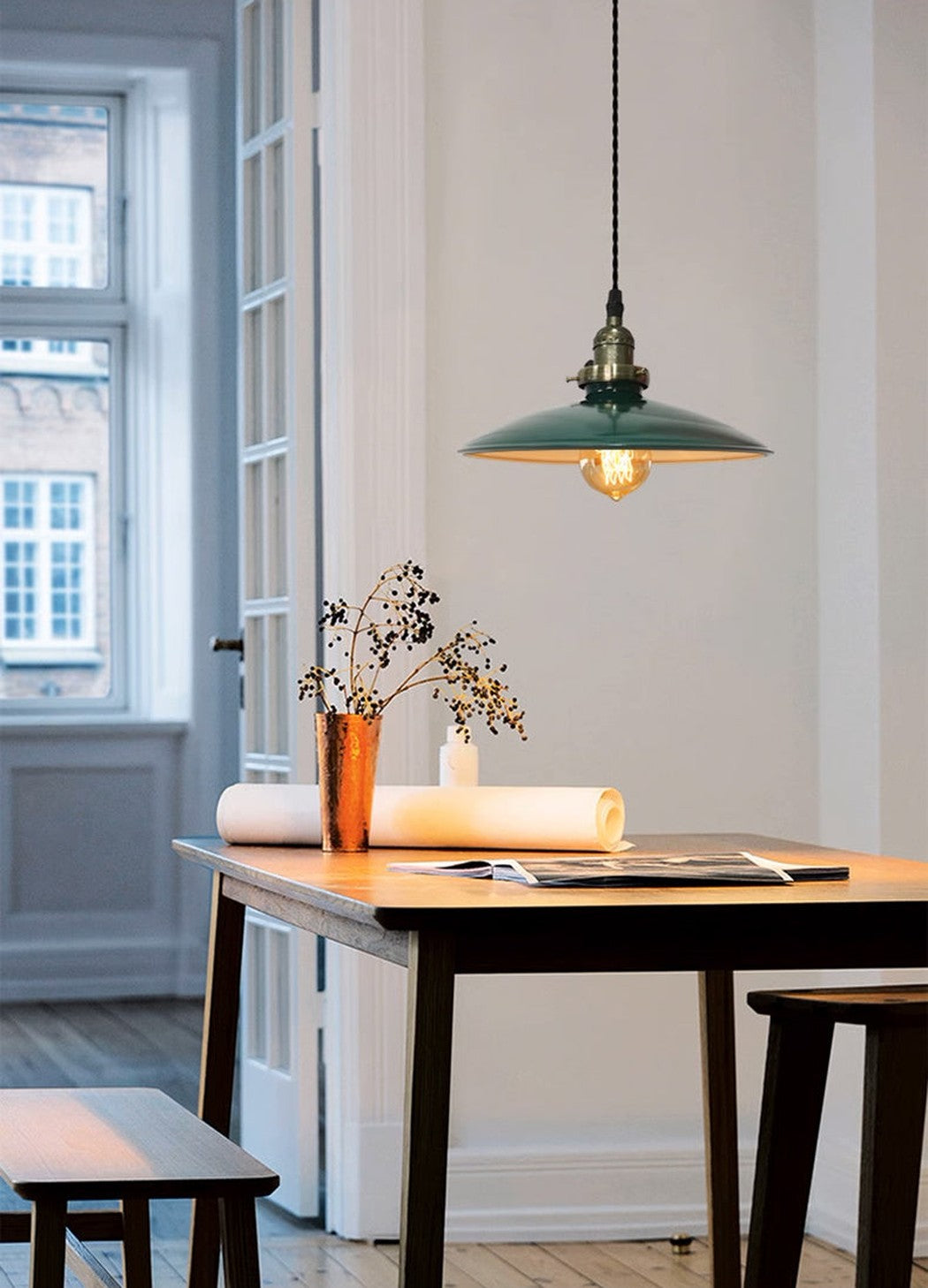 Allen Industrial Vintage Pendant Light