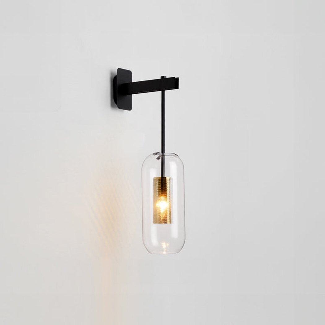 Chiswick Glass Shade Short Arm Wall Light