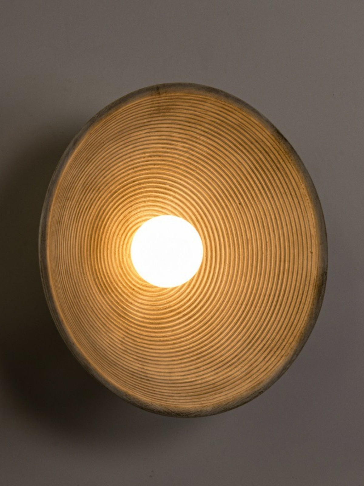 Longleaf Wooden Texture Plate Wall Light In White