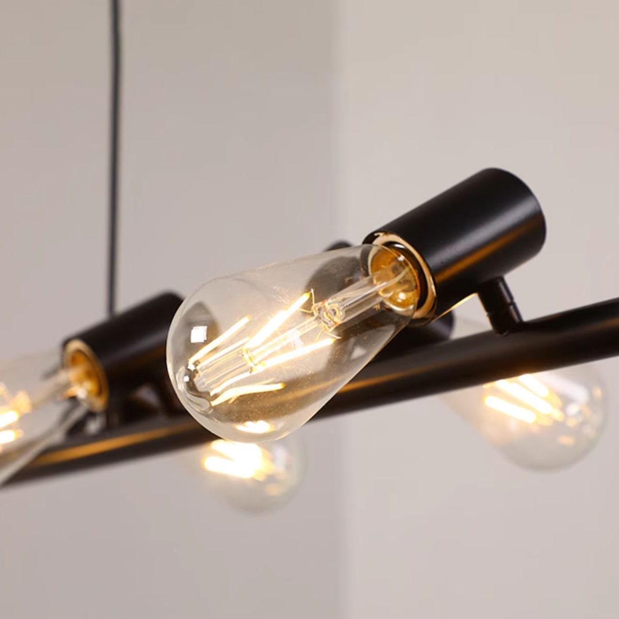 Hanging Doves Kitchen Island Pendant Light - In Black