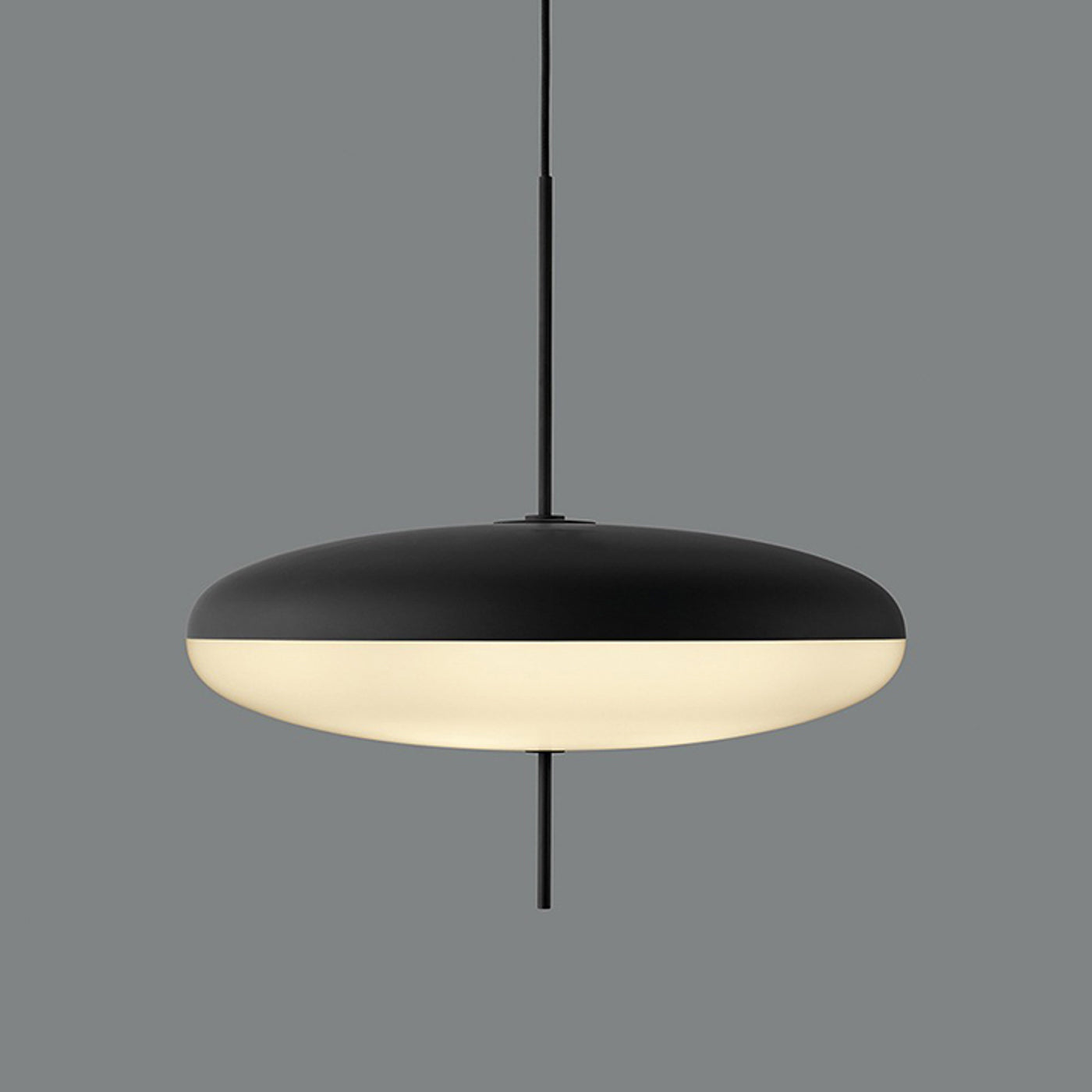 Fluo Bauhaus Milk Glass Pendant Light