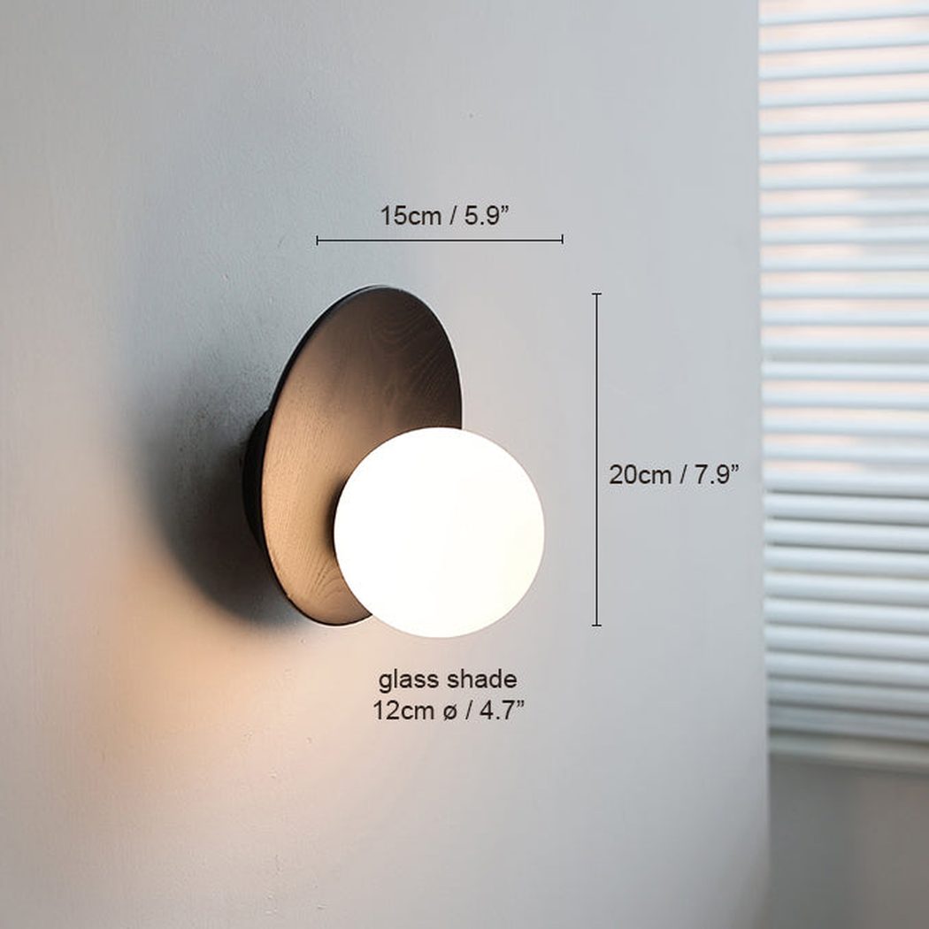 Dekisugi Wooden Plate Japandi Wall Light