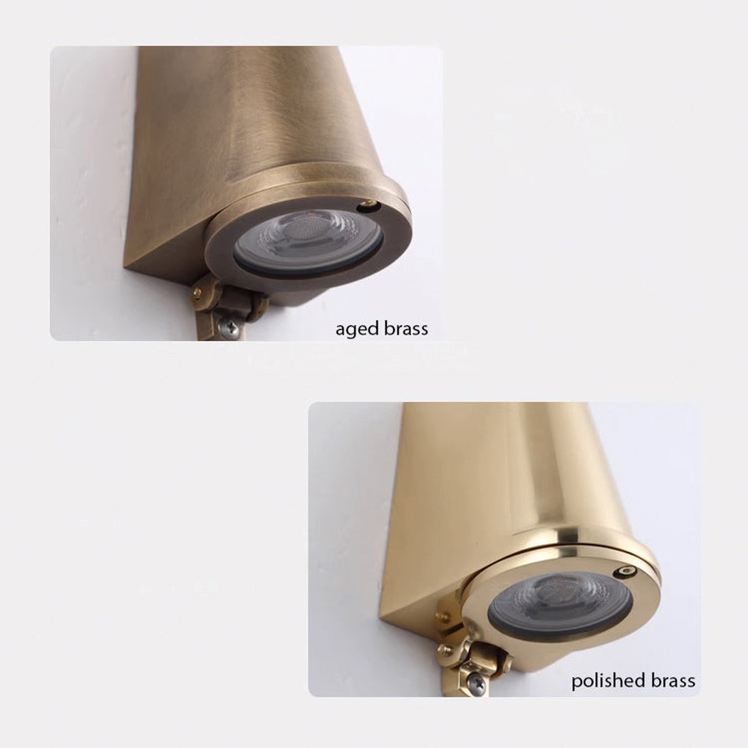 Bluebell Brass Outdoor Rain Proof Wall Light
