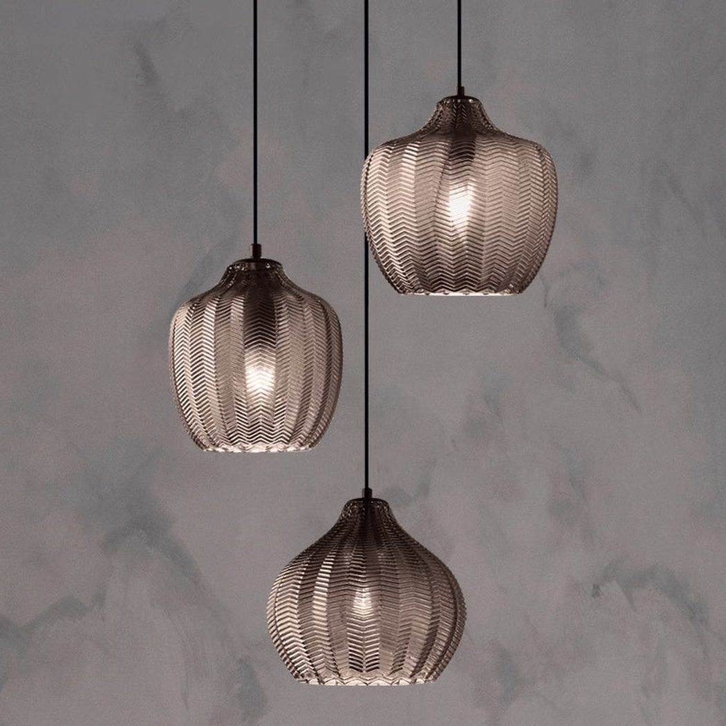 Yui Mid Century Glass Shade Pendant Light