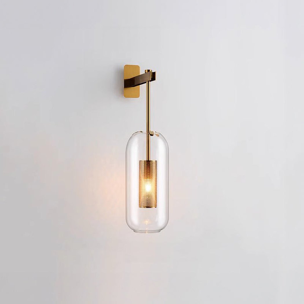Chiswick Glass Shade Short Arm Wall Light