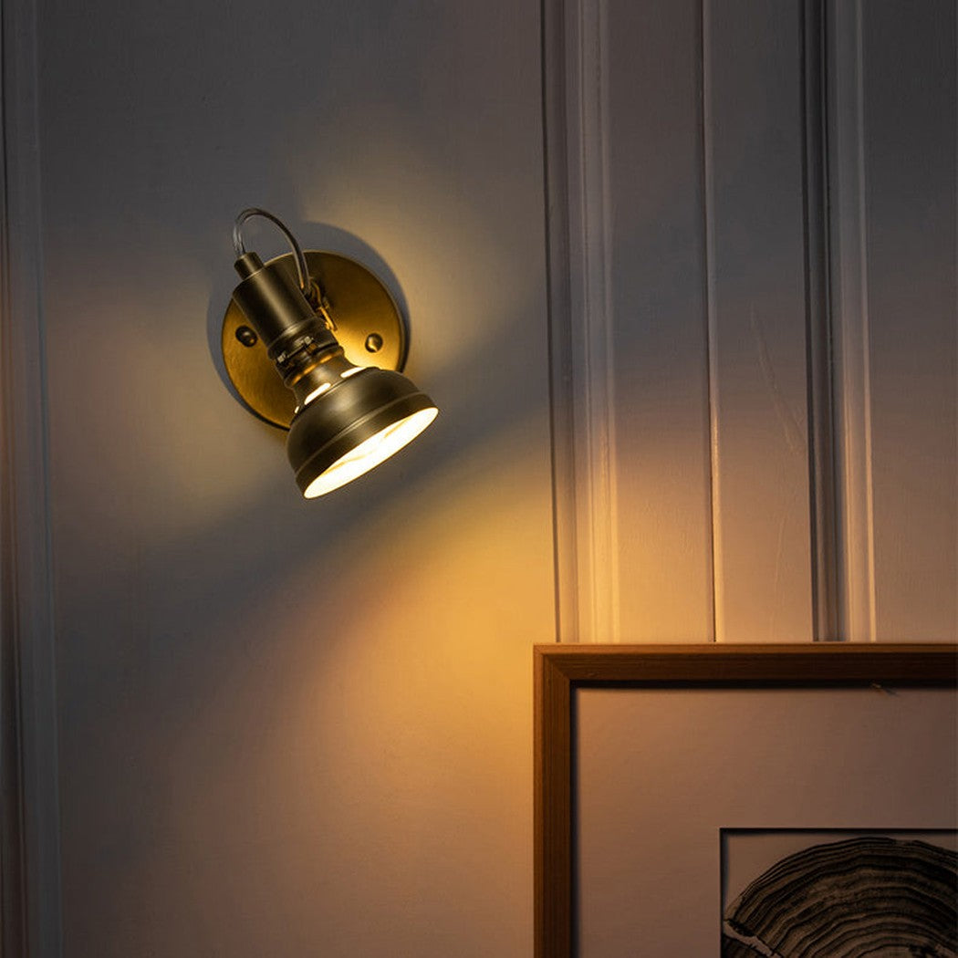 Mill House Short Arm Brass Wall Light