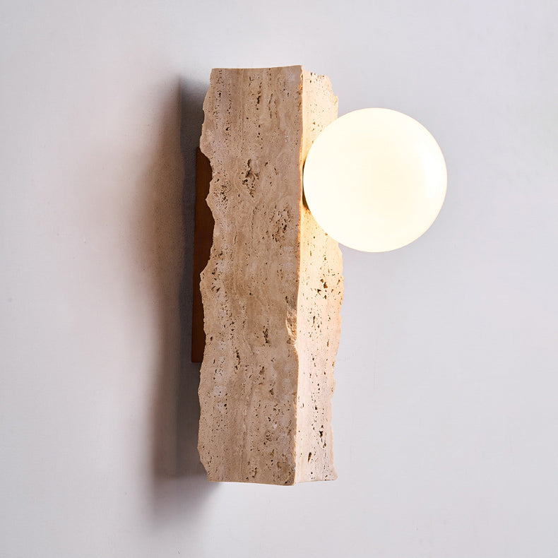 Sonoma Chisel Wabi Sabi Stone Wall Light / Sconce