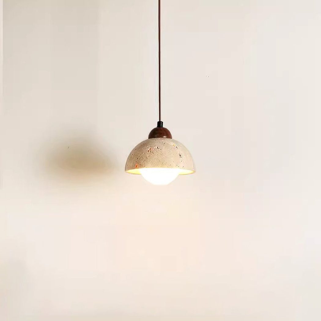 Sonoma Wood And Stone Minimalist Pendant Lights