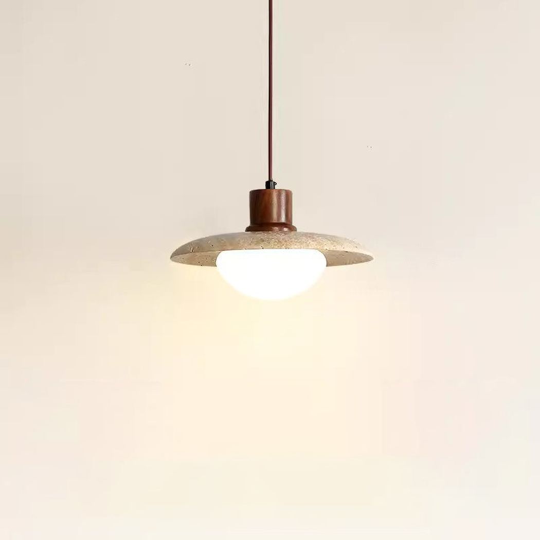 Sonoma Wood And Stone Minimalist Pendant Lights