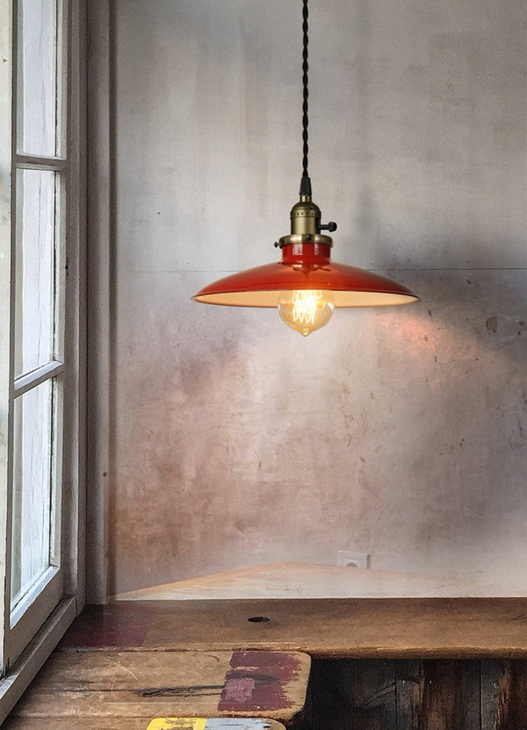 Allen Industrial Vintage Pendant Light