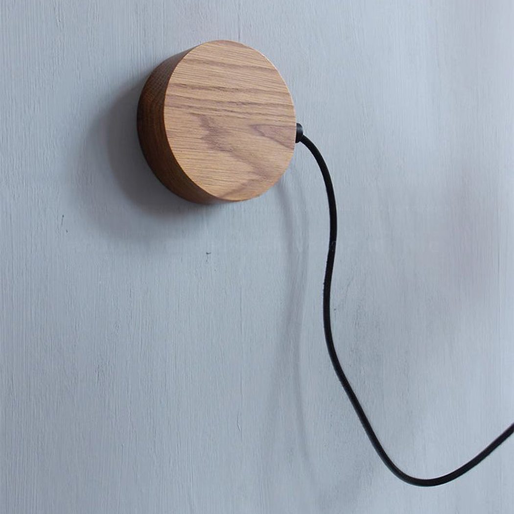 Umea Wooden Spotlight With Railing Wall Light