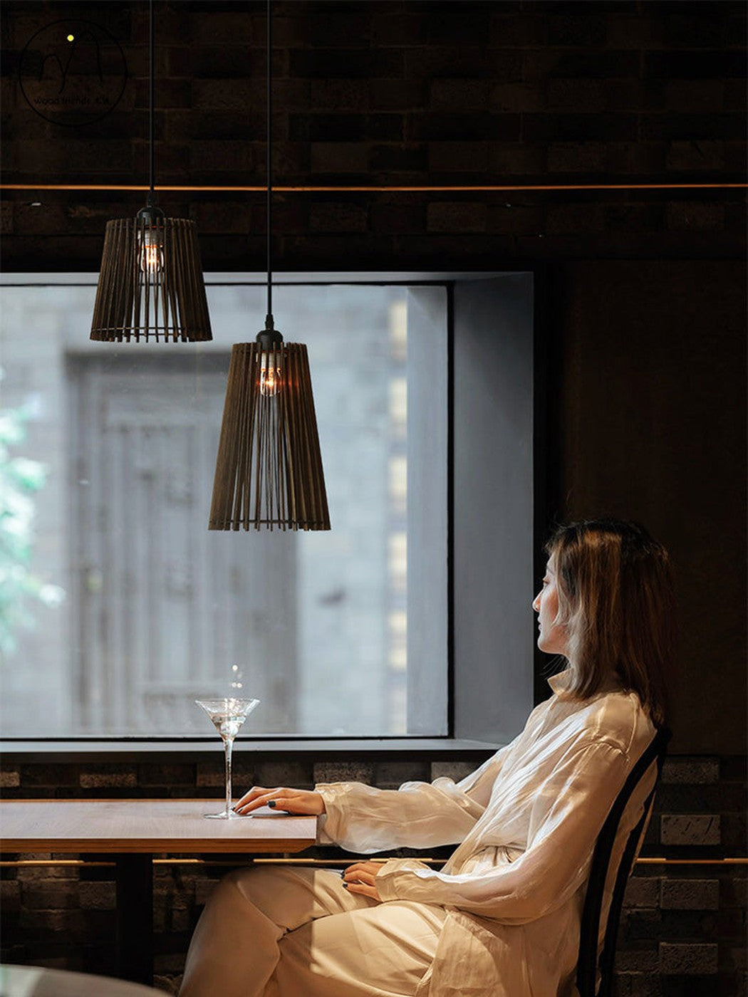 Kaho Wooden Shade Japandi Pendant Light