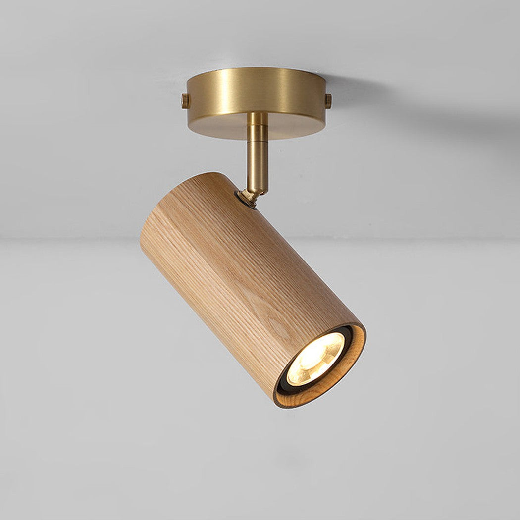 Lux Natural Wood Minimalist Spot Light / Wall Light