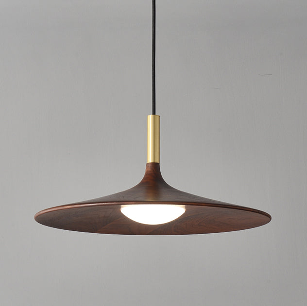 Ligno Walnut Wood Pendant Light