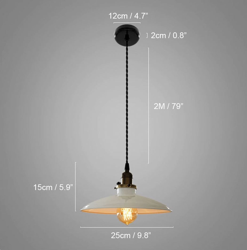 Allen Industrial Vintage Pendant Light