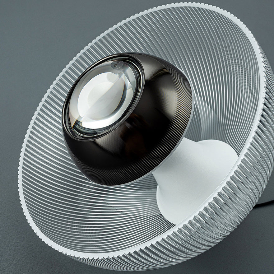 Eclipse Modern Ribbed Glass Pendant Light