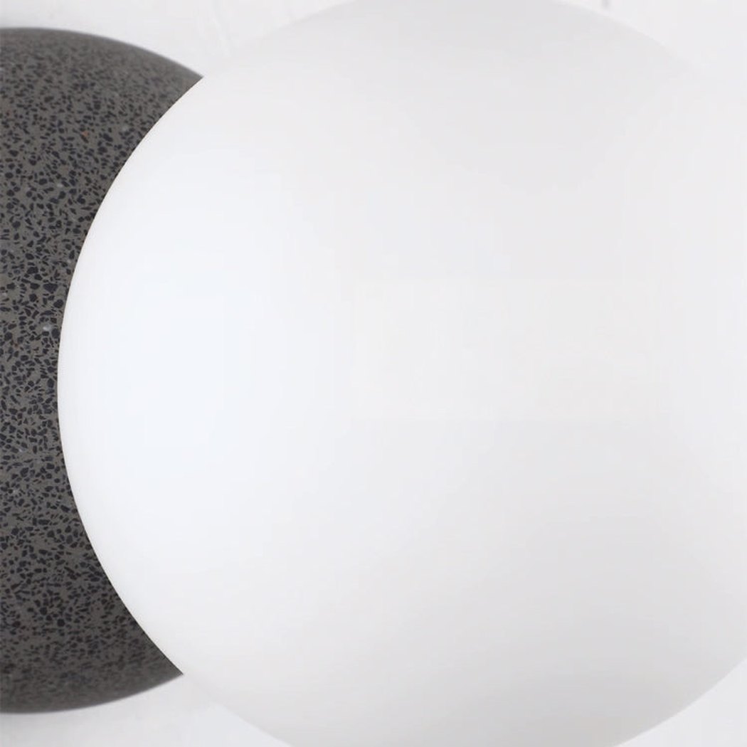 Nero Bianco Minimalist Stone Wall Sconce / Ceiling Light