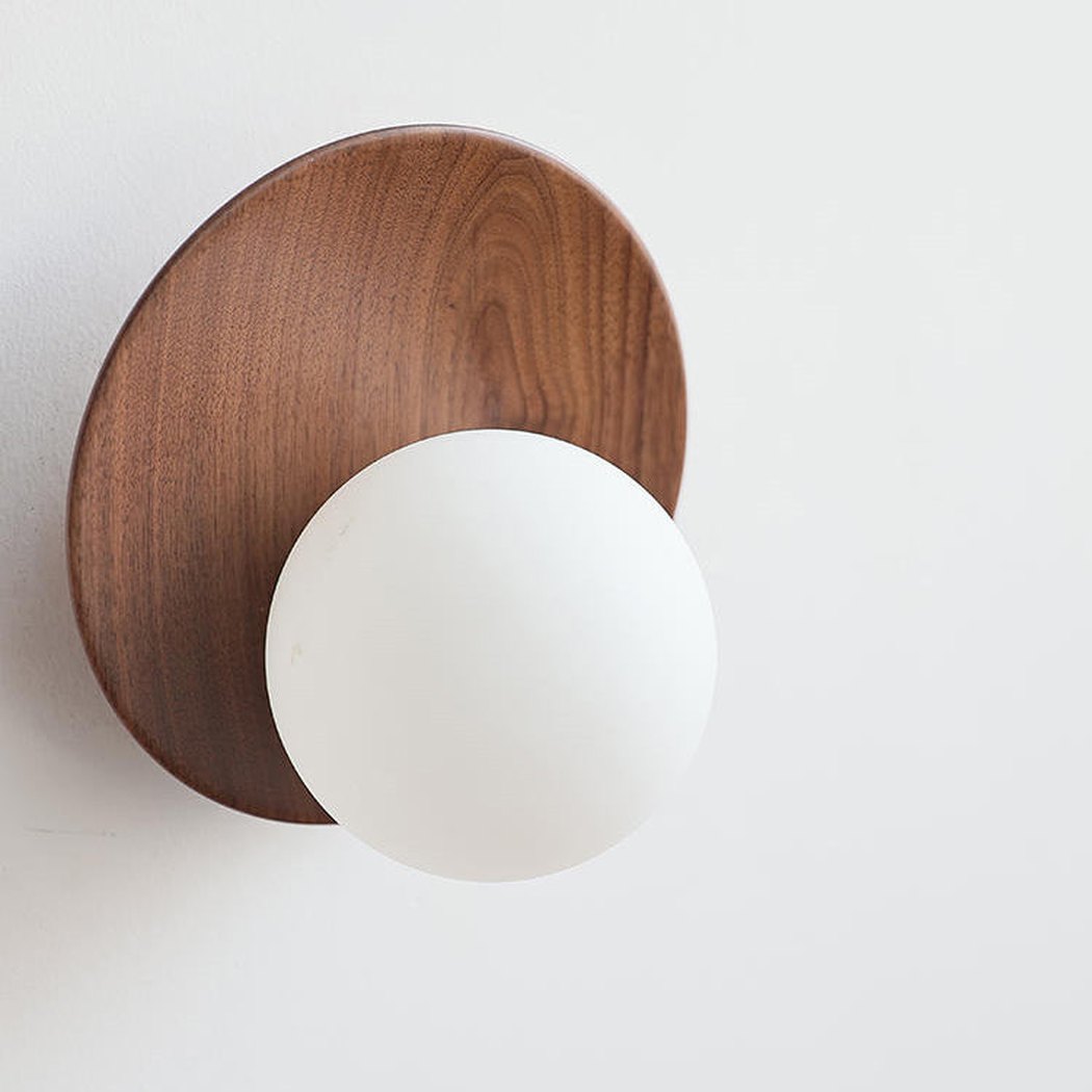 Dekisugi Wooden Plate Japandi Wall Light