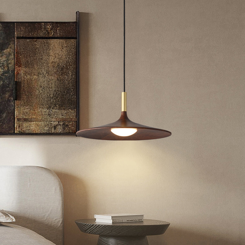 Ligno Walnut Wood Pendant Light
